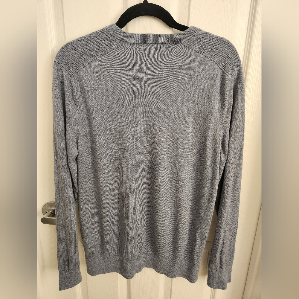 Blue Lightweight Crewneck Sweater - Picture 2 of 4